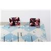 Image 1 : 6)  LOT OF 2 EMERALD CUT PINK ZIRCON