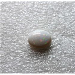 4)  NATURAL OVAL WHITE FIRE OPAL, 15.CT