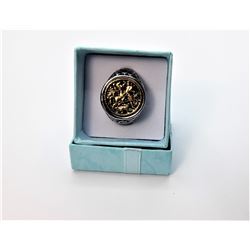 9)  SILVER TONE & 18 K GOLD PLATED