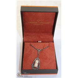 18 INCH CHAIN WITH STERLING SILVER CAMEO