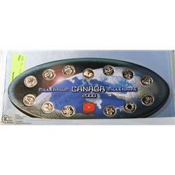 CANADIAN 2000 MILLENNIUM MINT QUARTER SET