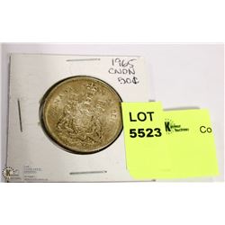 1965 CNDN SILVER 50 CENT PC