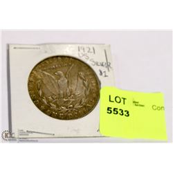 1921 US SILVER MORGAN 1 DOLLAR PC