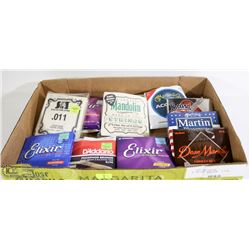 FLAT OF ASSORTED REPLACEMENT STRINGS FOR ACOUSTIC