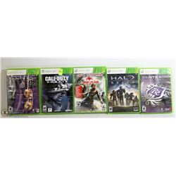 BUNDLE OF 5 XBOX 360 GAMES; SAINTS ROW IV/