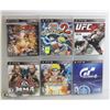 Image 1 : BUNDLE OF 6 PS3 GAMES; STREET FIGHTER/ NARUTO