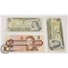 Image 1 : TWO CANADIAN 1972 $1 BILLS & ONE 1986 $2 BILLS