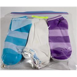 9PK LADIES ANKLE SOCKS