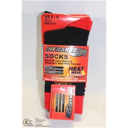 3PK WOMEN INFRARED SOCKS