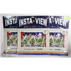 3PK OF INSTA VIEW HOLLYWOOD WINDOW PROPS