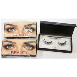2PK OF XEN BEAUTY 3D MINK HAIR FAKE EYELASHES
