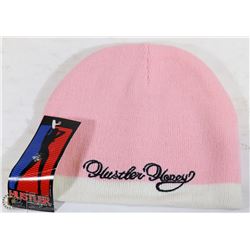 LADIES PINK "HUSTLER HONEY" WINTER TOQUE