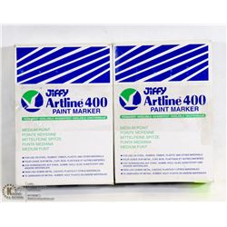 LOT OF 24 JIFFY BLACK PAINT MARKERS