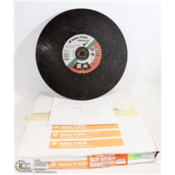 BOX OF 10 WALTER 14"X 1/8"X 7/8" CUT OFF BLADES