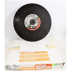 BOX OF 10 WALTER 14"X 1/8"X 7/8" CUT OFF BLADES