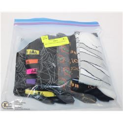 6PK LADIES HALLOWEEN SOCKS