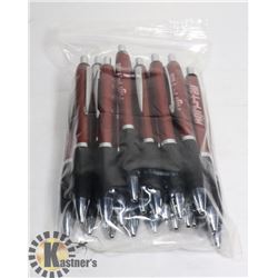 BAG WITH 20 NEW REFILLABLE PENS -