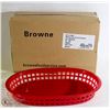 Image 1 : NEW 12 PCS BROWNE OVAL FAST FOOD BASKET