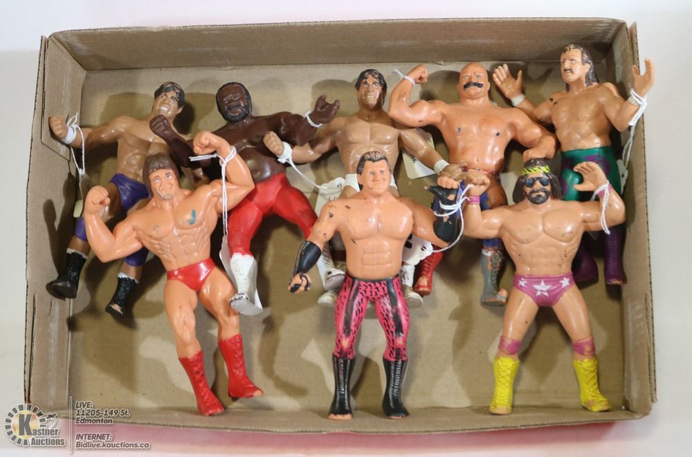VINTAGE 8 LJN TITAN SPORTS WRESTLING FIGURES Kastner Auctions