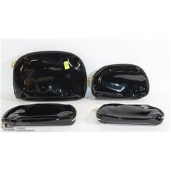 BRAND NEW LADIES 4PC BLACK/ GOLD ZIPPER