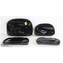 BRAND NEW LADIES 4PC BLACK/ GOLD ZIPPER