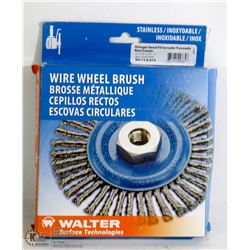WALTER WIRE WHEEL BRUSH 6"X 1/4"- 5/8"-11