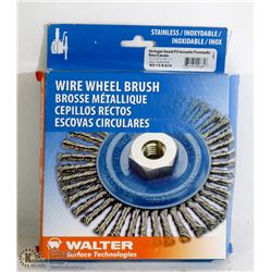 WALTER WIRE WHEEL BRUSH 6"X 1/4"- 5/8"-11