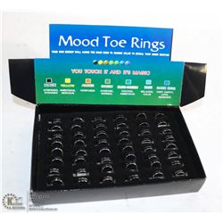 BRAND NEW BOX OF MOOD TOE RINGS