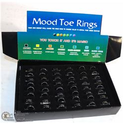 BRAND NEW BOX OF MOOD TOE RINGS