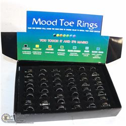 BRAND NEW BOX OF MOOD TOE RINGS