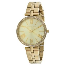 NEW MICHAEL KORS YELLOW GOLD TONE 34MM MSRP $300