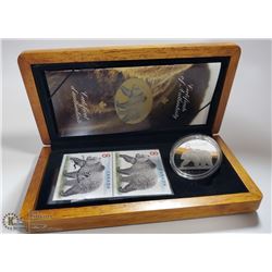 2004 THE GREAT GRIZZLY $8 LIMITED ED STAMP AND