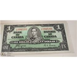 CANADA 1937 ONE DOLLAR NOTE - MINT