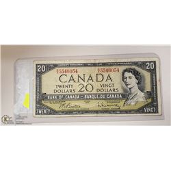 CANADA 1954 TWENTY DOLLAR NOTE