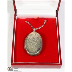 .925 SILVER 20"-CHAIN WITH .925 LOCKET