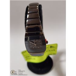 NEW LADIES GENEVA ELITE BLACK STAINLESS