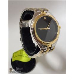 NEW MEN'S BLACK FACED SILVER &