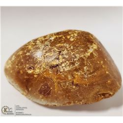 LARGE RAW AMBER UNPOLISHED  STONE - 143 GRAMS