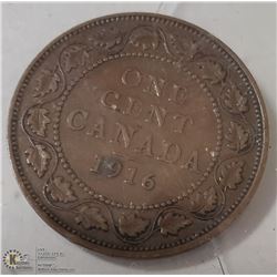 1916  CANADIAN LARGE PENNY