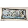 Image 1 : CANADIAN 1954 $5 BILL