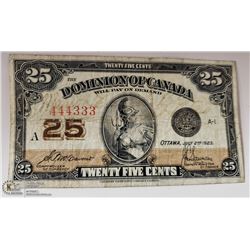 CANADIAN 1923 SHINPLASTER