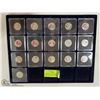 Image 1 : DISPLAY OF 16 CANADIAN QUARTERS MOSTLY COLOUR
