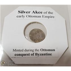 AD-1299-1455 EARLY OTTOMAN EMPIRE SILVER COIN