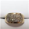 Image 1 : 23) 14KT YELLOW GOLD DIAMOND RING. SIZE 4.5