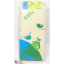 NEW WHALE OVER EARTH SHAG WEAR WALLET