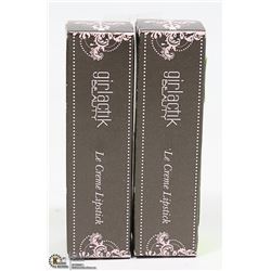 2 PKG LECREME LIPSTICK COLOR ROUGE MSRP $32 EACH