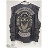 Image 2 : HEADRUSH GENUINE LEATHER BIKER'S VEST SIZE 4XL