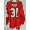 Image 2 : CAREY PRICE AUTOGRAPH OLYMPIC JERSEY  SIZE XL