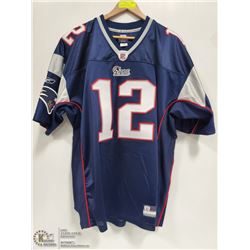 TOM BRADY NEW ENGLAND PATRIOTS JERSEY, SIZE 50