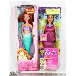 NEW BARBIE AND NEW LITTLE MERMAID DOLLS
